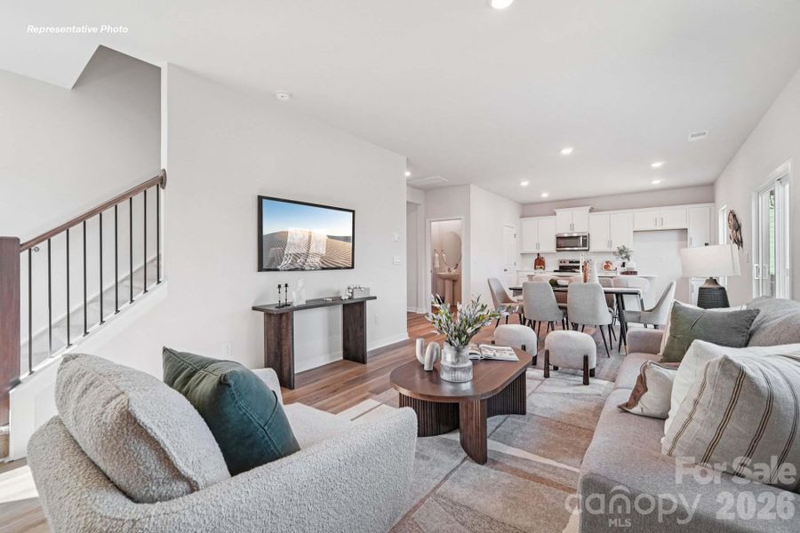 Furnished interior view inside a new home in Villages of Maiden, Maiden (Image 5).