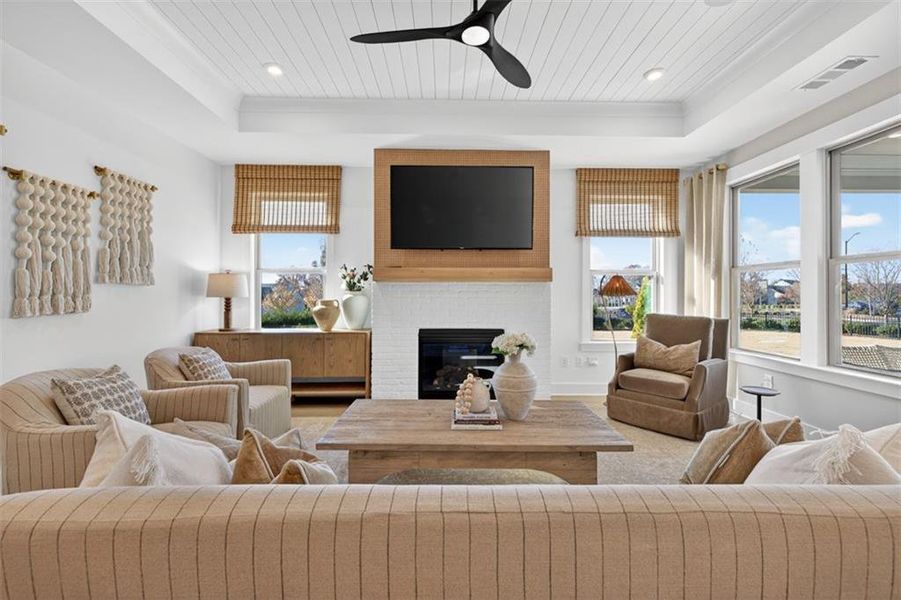 Furnished interior view inside a new home in Del Webb Chateau Elan, Hoschton (Image 4).