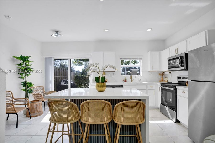 Furnished interior view inside a new home in Sebastian Isles, Florida City (Image 6).