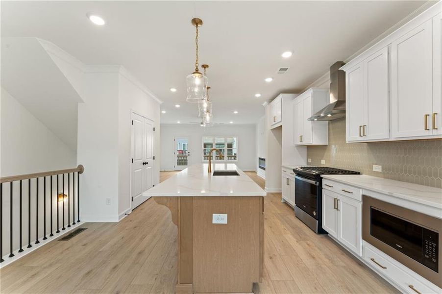 Furnished interior view inside a new home in Townes at South Main, Kennesaw (Image 5).