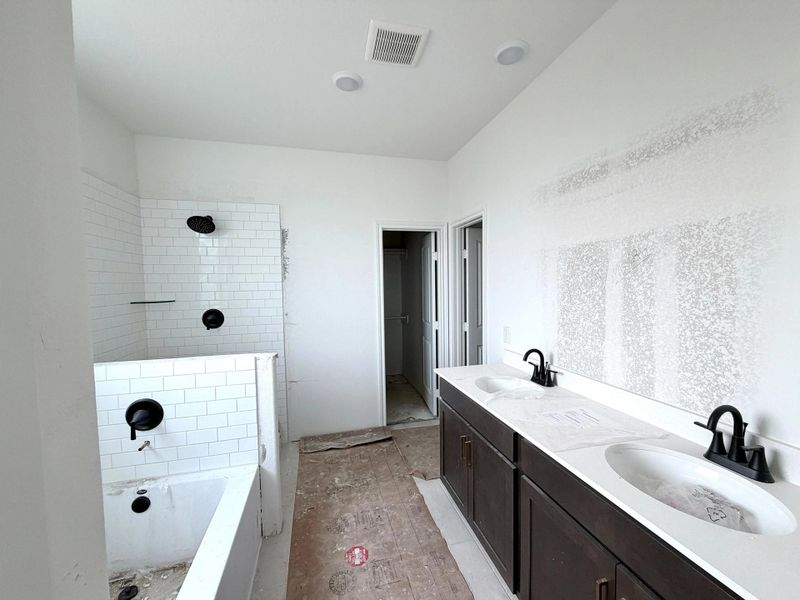 Construction progress - primary bath