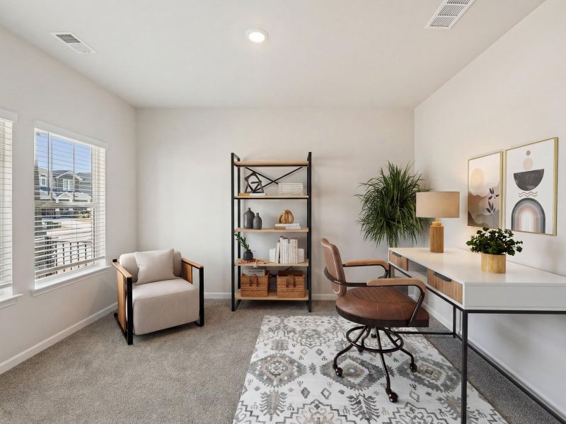 Furnished interior view inside a new home in Preserve at Mountain Creek, Pendergrass (Image 3).