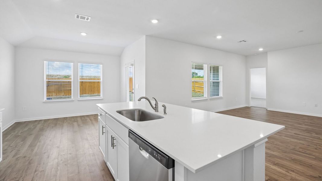 Furnished interior view inside a new home in Prairie Lakes, Buda (Image 9).