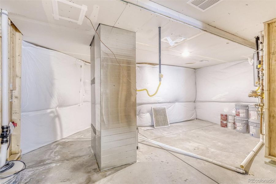 mechanical room and additional storage space