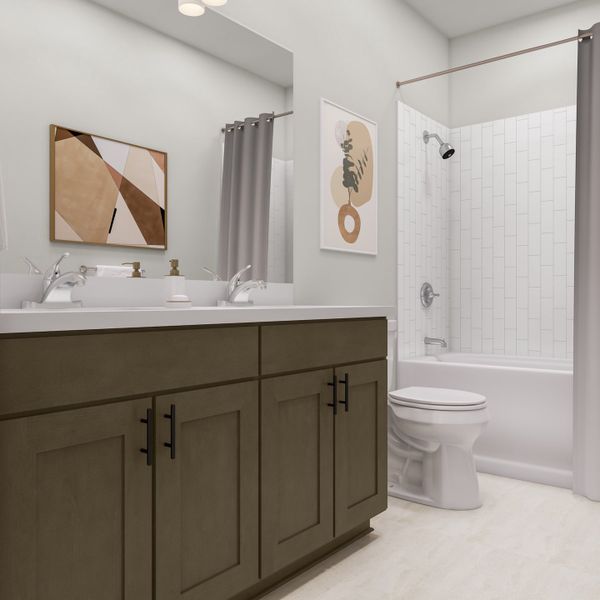 Furnished interior view inside a new home in Park Central, Georgetown (Image 14).