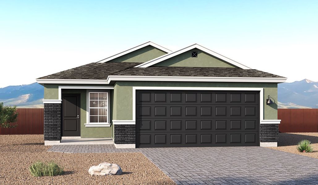 Representative exterior photo of a completed home built from the Plan by D.R. Horton in Redford Estates, Tucson, AZ (Image 19). Representative exterior photo of a completed home built from the Plan by D.R. Horton in Redford Estates, Tucson, AZ (Image 19).