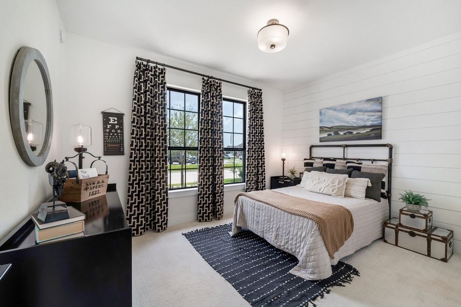 Furnished interior view inside a new home in Massey Oaks, Pearland (Image 25).