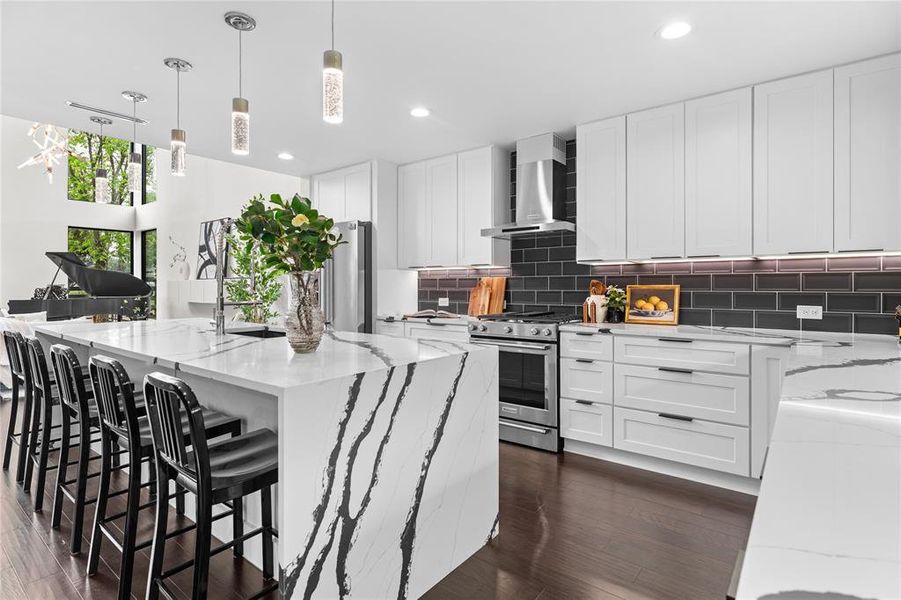 Furnished interior view inside a new home in , Dallas (Image 18).