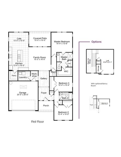 2D floor plan layout for the Flagler by Hunter Quinn Homes in Palm Coast Homes, Palm Coast, FL (Image 3). 2D floor plan layout for the Flagler by Hunter Quinn Homes in Palm Coast Homes, Palm Coast, FL (Image 3).
