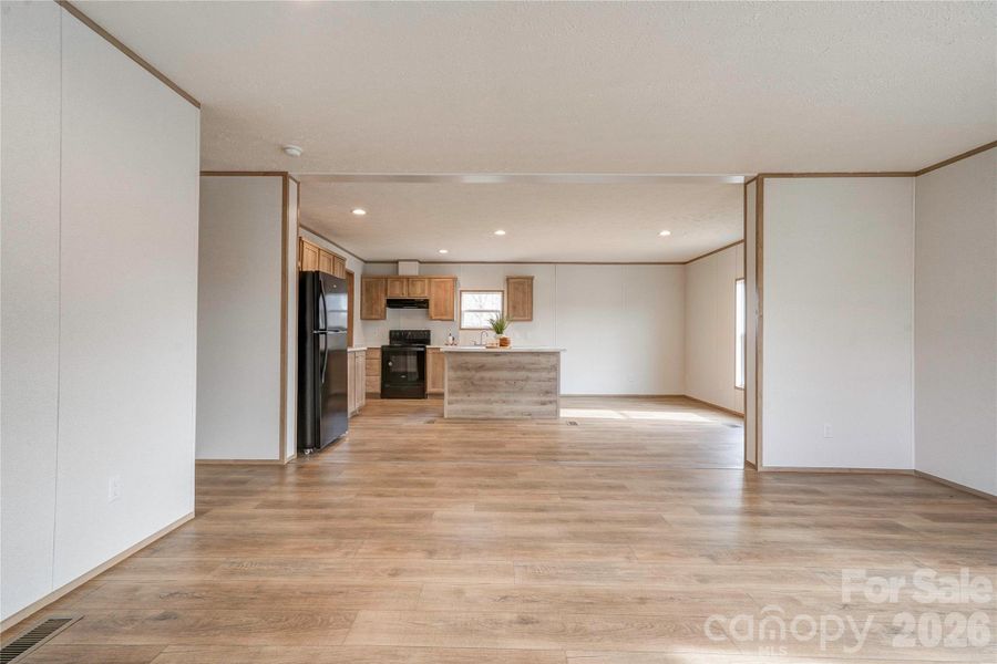 LR, Dining & Kitchen