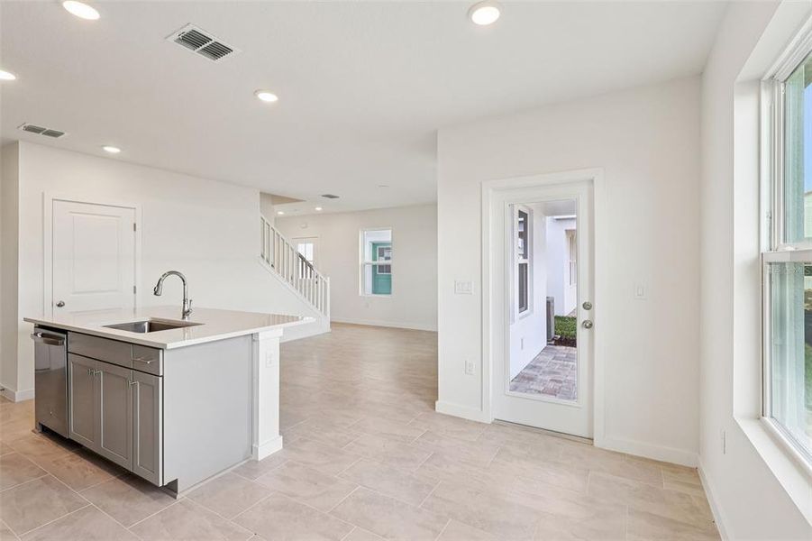 Furnished interior view inside a new home in Cyrene at Harmony, St. Cloud (Image 12).