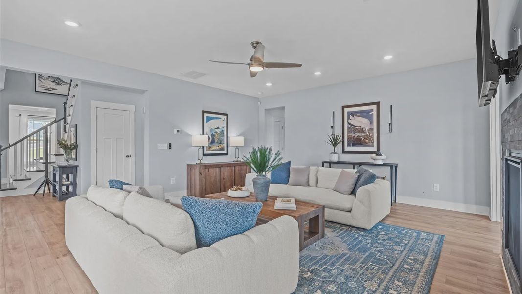 Furnished interior view inside a new home in Kayfield at Midway, Anderson (Image 17).