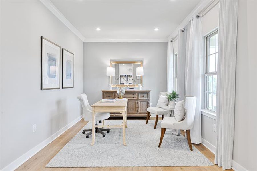 Representative furnished interior of a home built from the Anderson by Ryan Homes in Canterbrook Farms, Fountain Inn (Image 28).