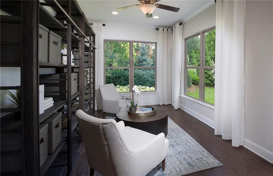 Furnished interior view inside a new home in Del Webb Chateau Elan, Hoschton (Image 8).