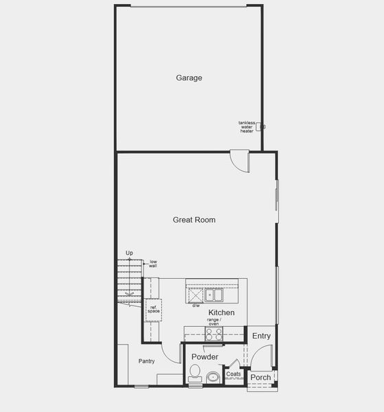 2D floor plan layout for the 1765 by KB Home in Enclaves at Tumamoc, Tucson, AZ (Image 3). 2D floor plan layout for the 1765 by KB Home in Enclaves at Tumamoc, Tucson, AZ (Image 3).