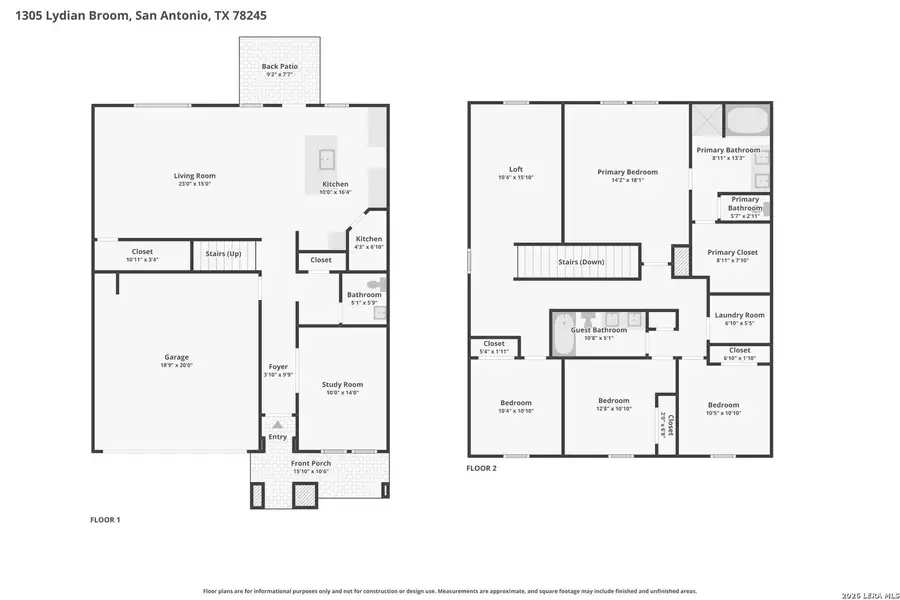 2D floor plan layout of this home in Arcadia Ridge - Premier Series, San Antonio, TX (Image 5).
