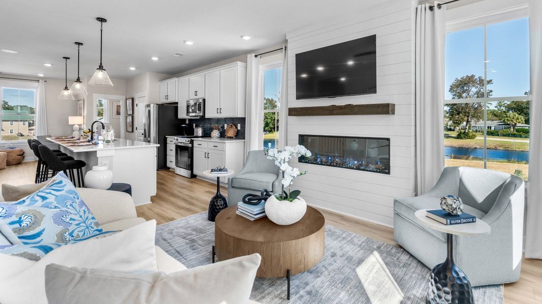Furnished interior view inside a new home in Park Circle Townhomes, North Charleston (Image 7).
