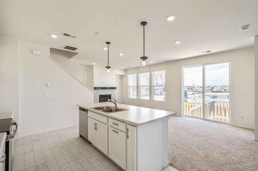 Furnished interior view inside a new home in Turnberry, Commerce City (Image 6). Furnished interior view inside a new home in Turnberry, Commerce City (Image 6).