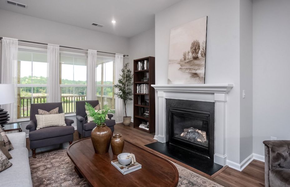 Moorpark Gathering Room in new construction home at Millstone by Pulte Homes Moorpark Gathering Room in new construction home at Millstone by Pulte Homes