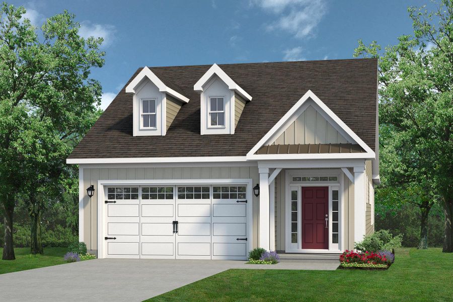 Representative exterior photo of a completed home built from the The Jasmine by Chesapeake Homes in Coastal Club of the Carolinas, Calabash, NC (Image 16).