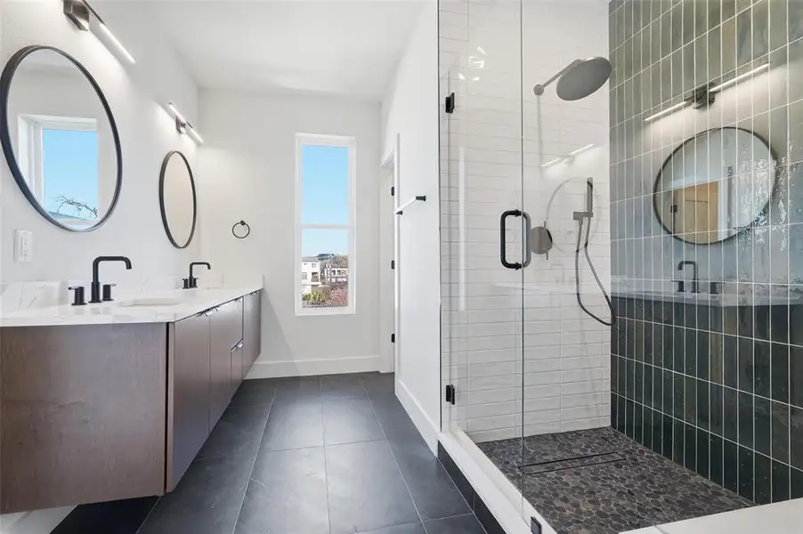 Furnished interior view inside a new home in , Dallas (Image 12).