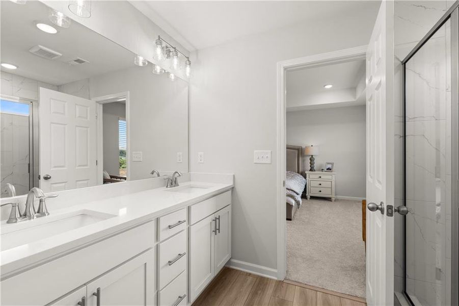 Furnished interior view inside a new home in Hemingway, Cumming (Image 18).