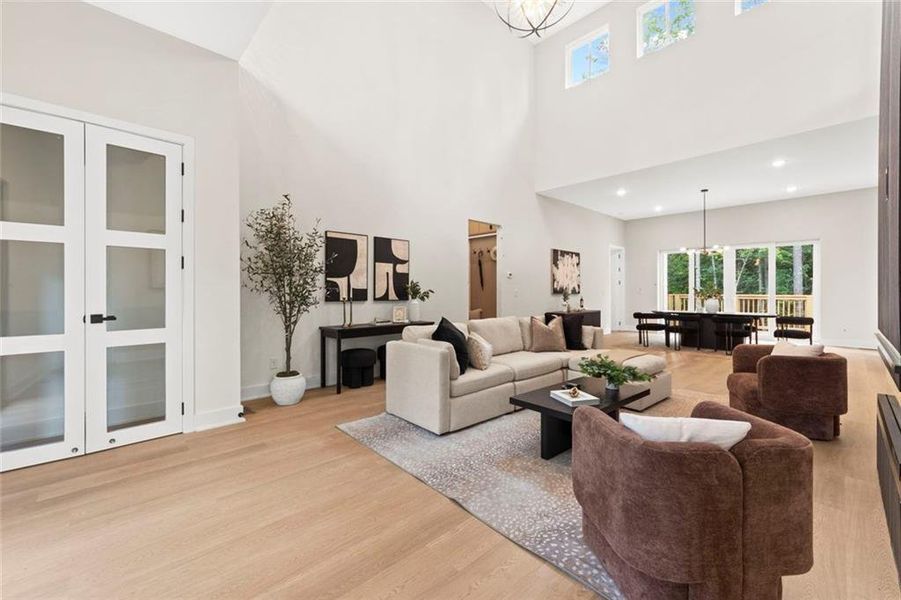 Furnished interior view inside a new home in , Fairburn (Image 11).