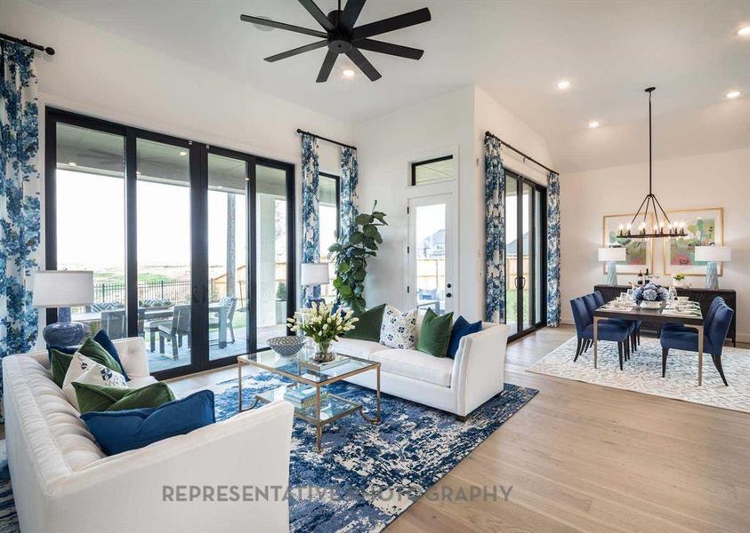 Furnished interior view inside a new home in Sandbrock Ranch, Aubrey (Image 12).
