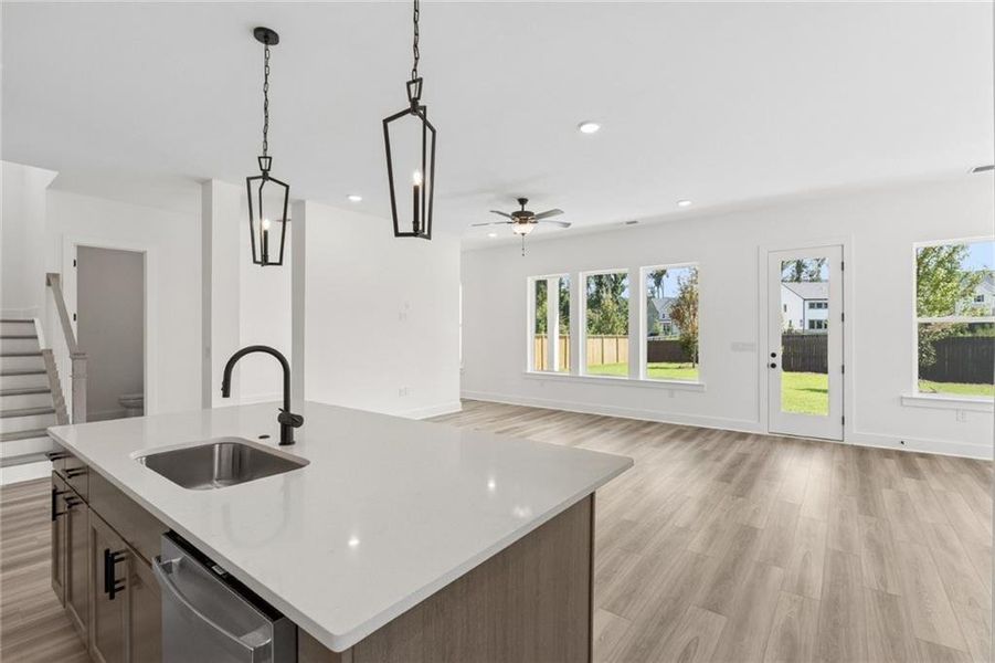 Furnished interior view inside a new home in Settingdown Farms, Cumming (Image 9).