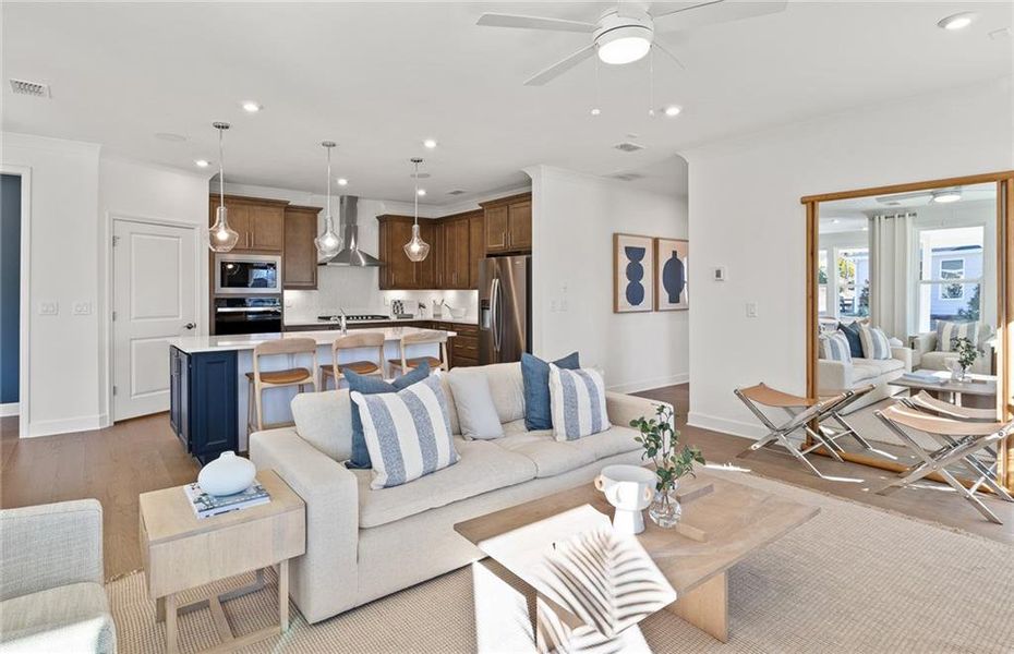 Furnished interior view inside a new home in Sun City Peachtree, Griffin (Image 4).