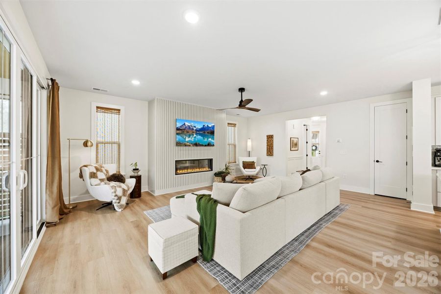 Furnished interior view inside a new home in Matthews Ridge Reserve, Matthews (Image 8). Furnished interior view inside a new home in Matthews Ridge Reserve, Matthews (Image 8).