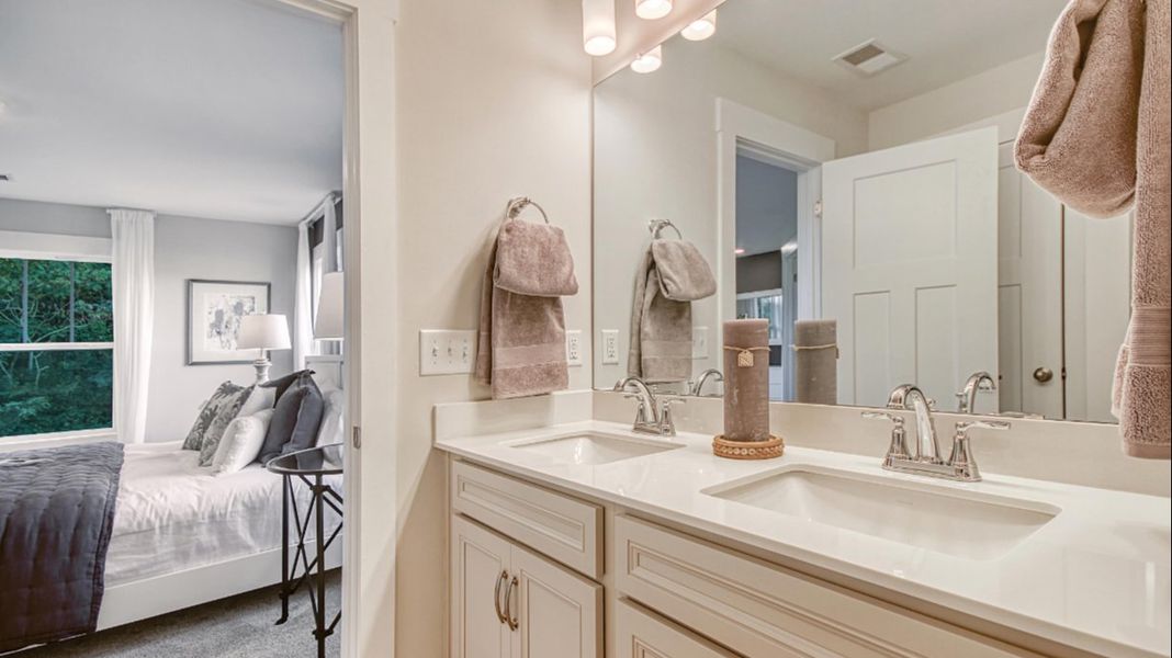 Furnished interior view inside a new home in Kensley Grove, Fuquay Varina (Image 31).