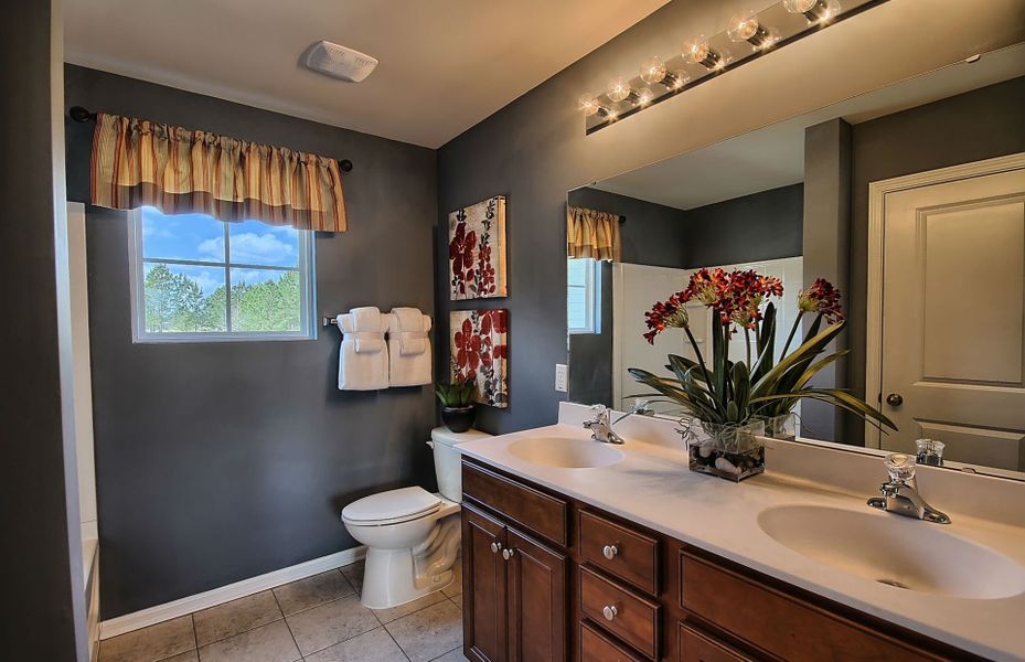 Furnished interior view inside a new home in Parkside Crossing, Charlotte (Image 6).