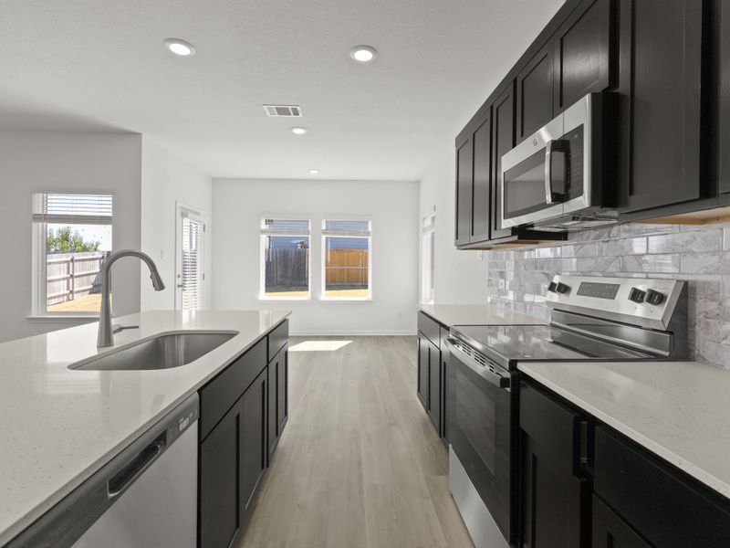 Furnished interior view inside a new home in Cool Water at Sonterra, Jarrell (Image 8).