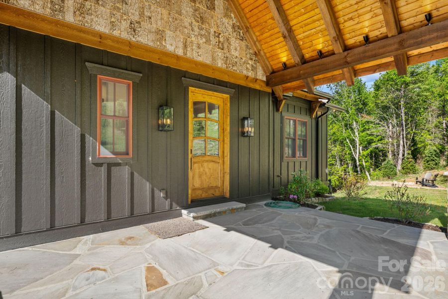 Exterior details and patio area of a home in , Banner Elk (Image 3).