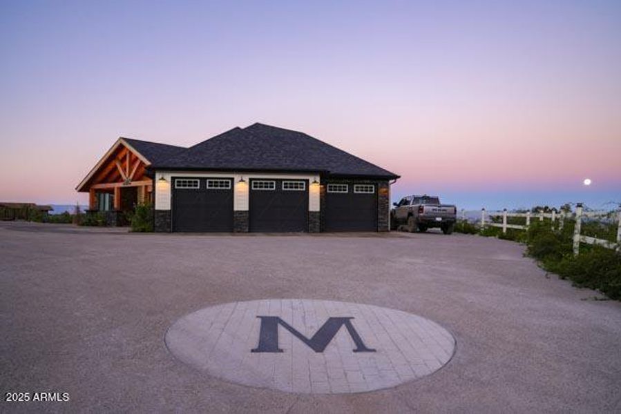 Garage View of Main House
