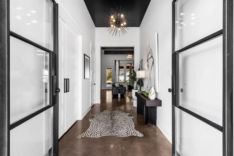 Grand entry way leading into the home.