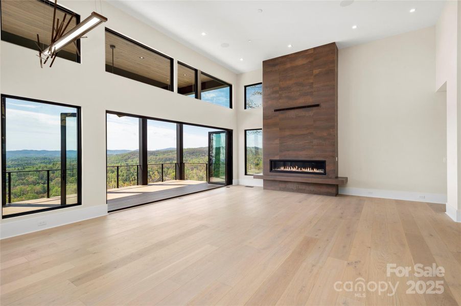 Wide open living spaces