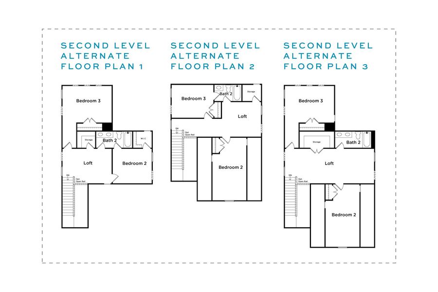 2D floor plan layout of this home in Abbotts Crossing, Conyers, GA (Image 4).