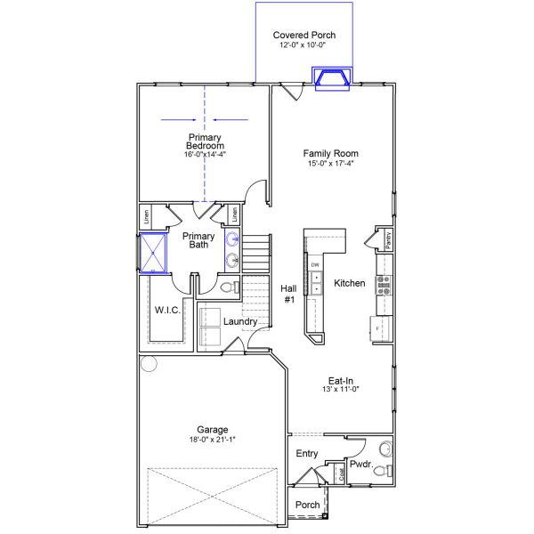 2D floor plan layout of this home in Winston Point, Gilbert, SC (Image 5).