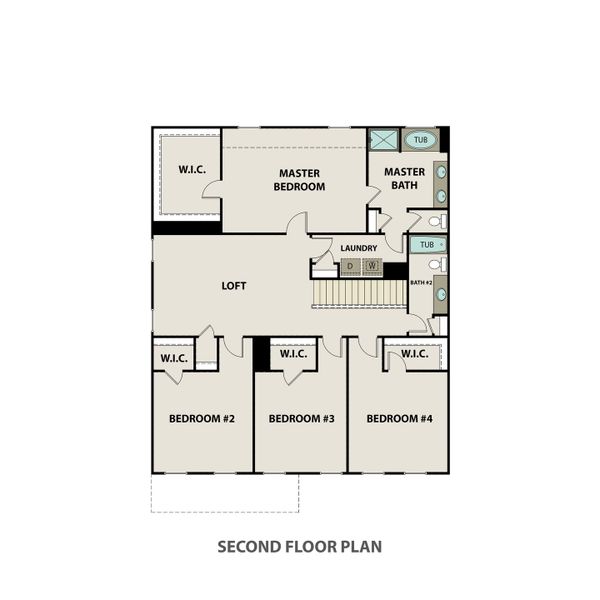 2D floor plan layout of this home in Tibet Road at Sassafras, Allenhurst, GA (Image 3).