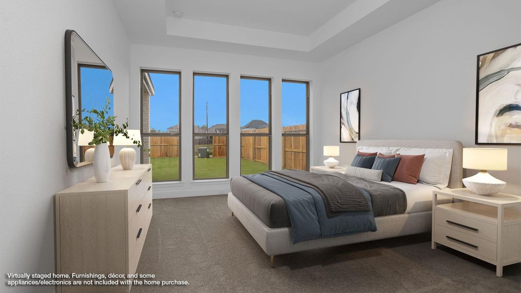 Furnished interior view inside a new home in Sienna 50', Missouri City (Image 5). Furnished interior view inside a new home in Sienna 50', Missouri City (Image 5).