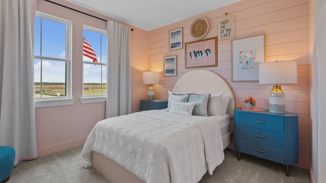 Representative furnished interior of a home built from the Acadia by Chesmar Homes in Elyson 50's, Katy (Image 35).