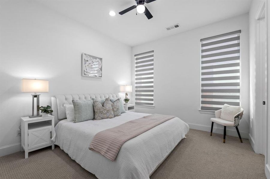 Furnished interior view inside a new home in Star Trail, Prosper (Image 24).