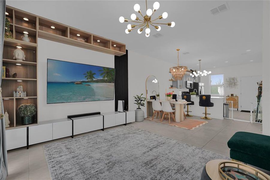 Furnished interior view inside a new home in , Kissimmee (Image 7).