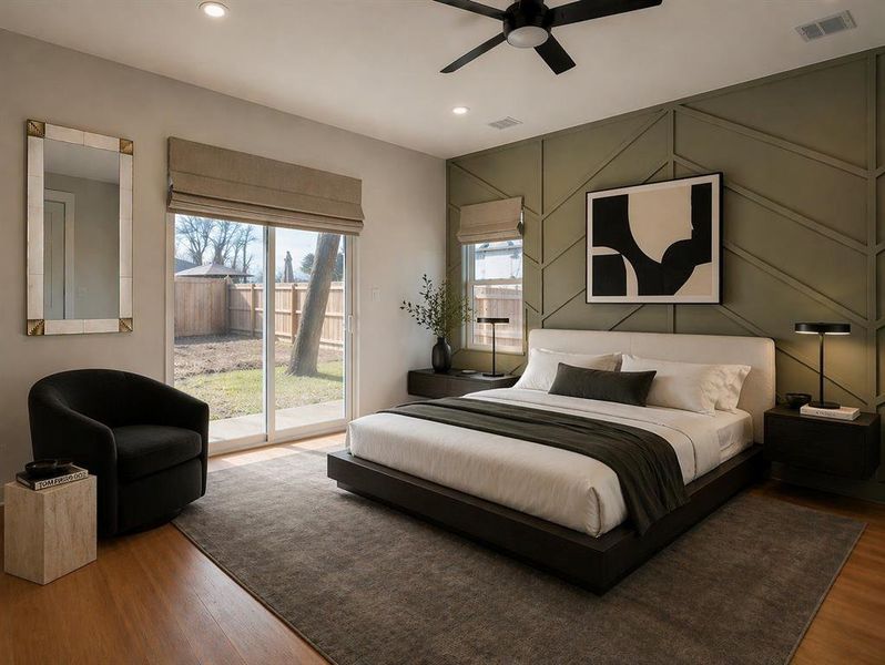 Furnished interior view inside a new home in , Dallas (Image 12).