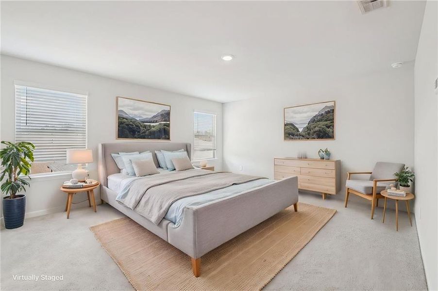 Furnished interior view inside a new home in Creekside at Oxford Park, Fairburn (Image 15).