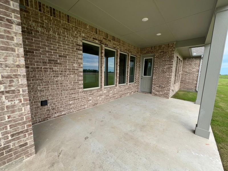 Exterior details and patio area of a home in Fannin Ranch, Leonard (Image 17). Exterior details and patio area of a home in Fannin Ranch, Leonard (Image 17).
