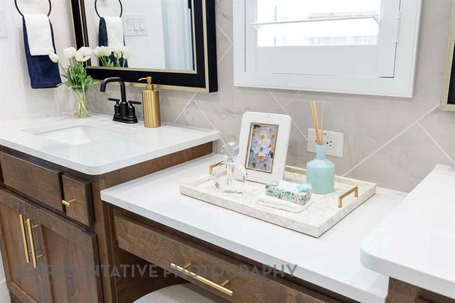 Furnished interior view inside a new home in M3 Ranch, Mansfield (Image 18). Furnished interior view inside a new home in M3 Ranch, Mansfield (Image 18).