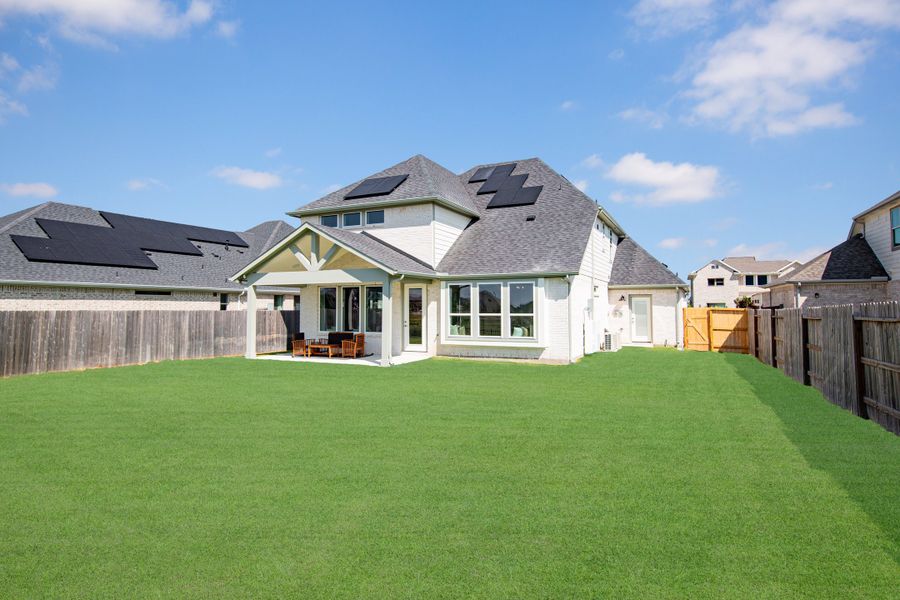 Exterior details and patio area of a home in Arabella on the Prairie, Richmond (Image 2).